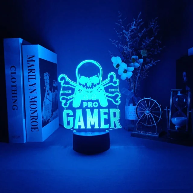 Gamer 3D LED-lamper | Luvikno