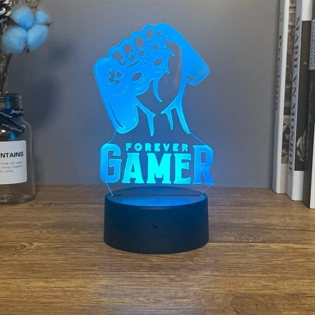 Gamer 3D LED-lamper | Luvikno