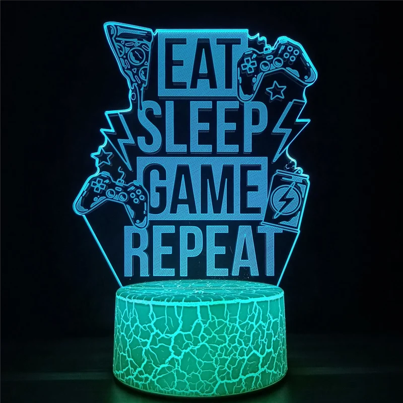 Gamer 3D LED-lamper | Luvikno