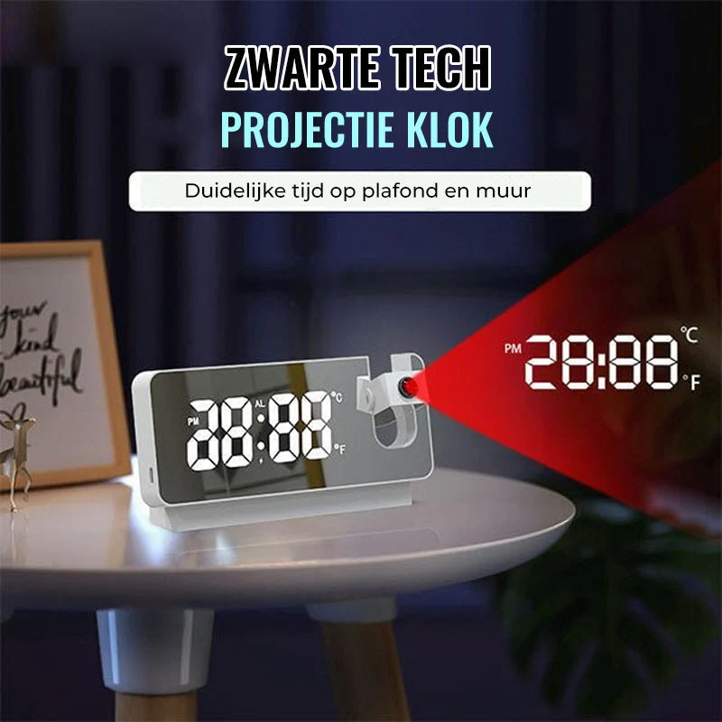Moderne vekkerklokke med prosjektor | Multifunksjonell vekkerklokke med projeksjon | Luvikno