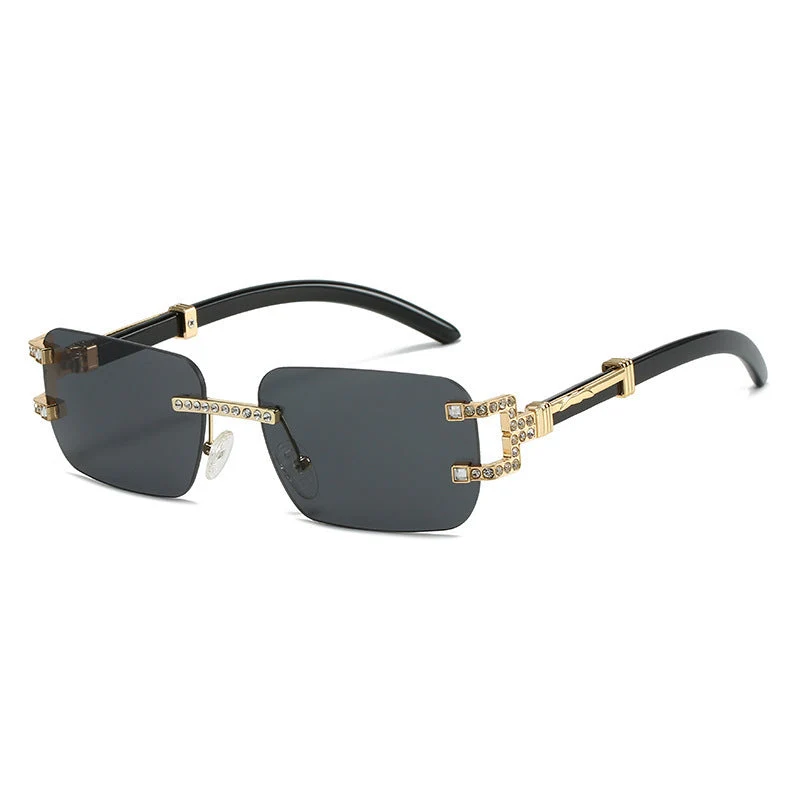 Dame designer solbrille med unik smykkedetalj Luvikno