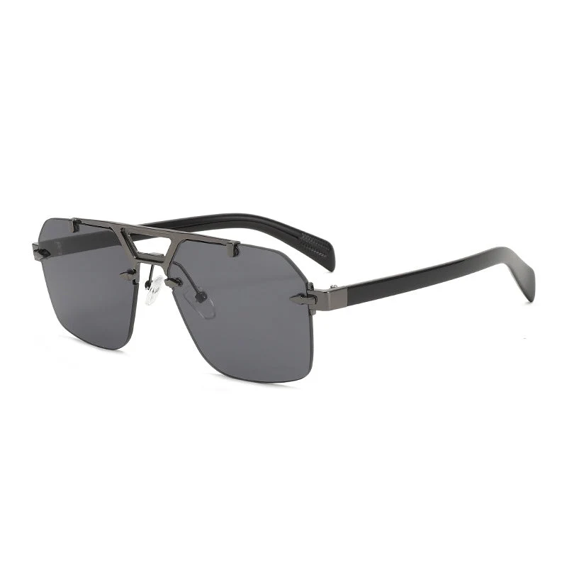 Dame Designer-solbrille med iøynefallende geometrisk form Luvikno