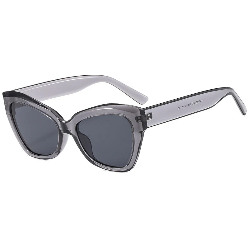 Dame Cat-Eye solbriller med markant ramme og polariserte linser Luvikno