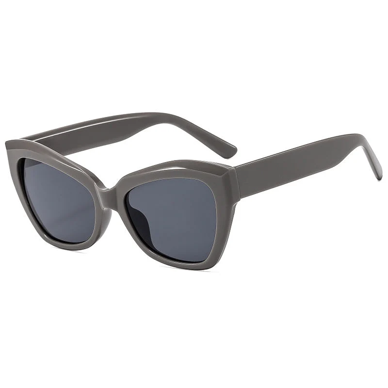 Dame Cat-Eye solbriller med markant ramme og polariserte linser Luvikno
