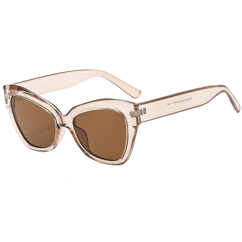 Dame Cat-Eye solbriller med markant ramme og polariserte linser Luvikno