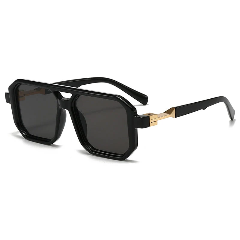 Dame stilige oversized solbriller med geometrisk ramme Luvikno