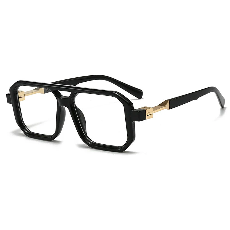 Dame stilige oversized solbriller med geometrisk ramme Luvikno