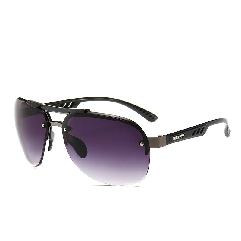 Dame sporty pilot solbriller med gradient linser Luvikno