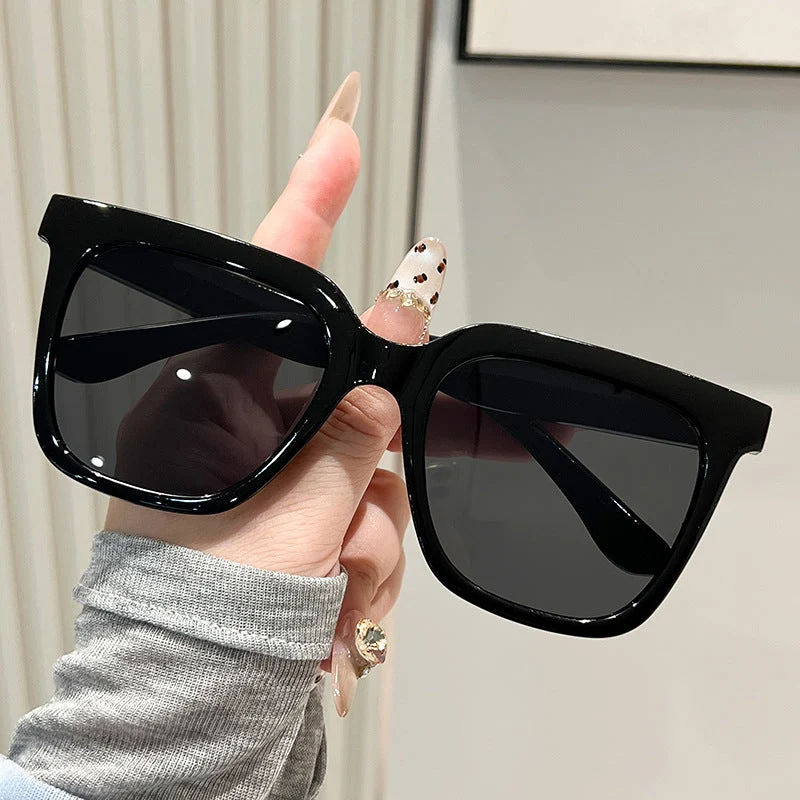 Dame oversized solbriller med matt ramme Luvikno