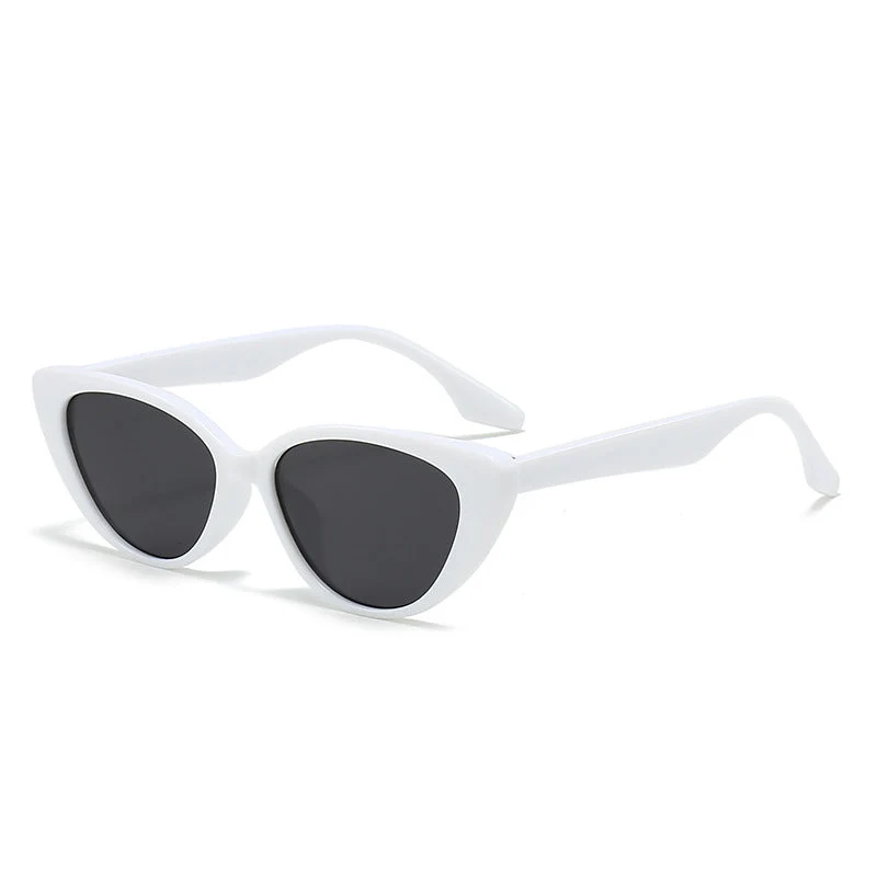 Dame stilige Vintage-solbriller i Cat-Eye-stil Luvikno