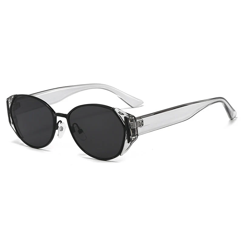 Dame moteriktig solbrille med markant ramme Luvikno