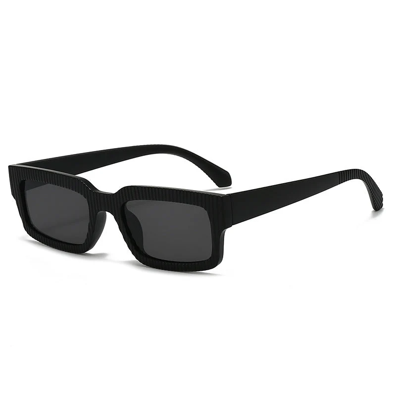 Dame moteriktig solbrille med geometrisk ramme Luvikno