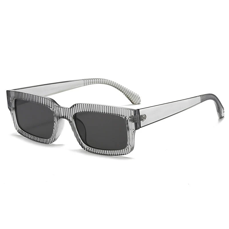 Dame moteriktig solbrille med geometrisk ramme Luvikno