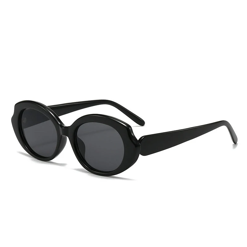 Dame moderne runde designer-solbriller Luvikno