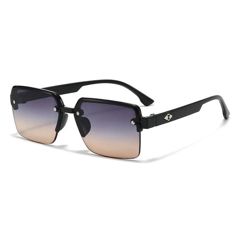 Dame moteriktig kvadratisk solbrille med polariserende glass Luvikno