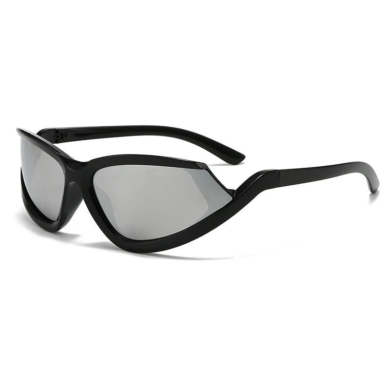 Dame futuristisk solbrille med aerodynamisk design Luvikno