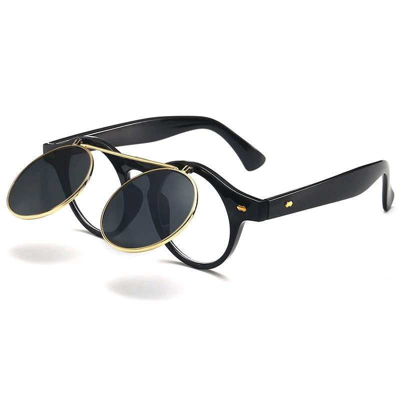 Dame elegant solbrille med dobbelt ramme Luvikno