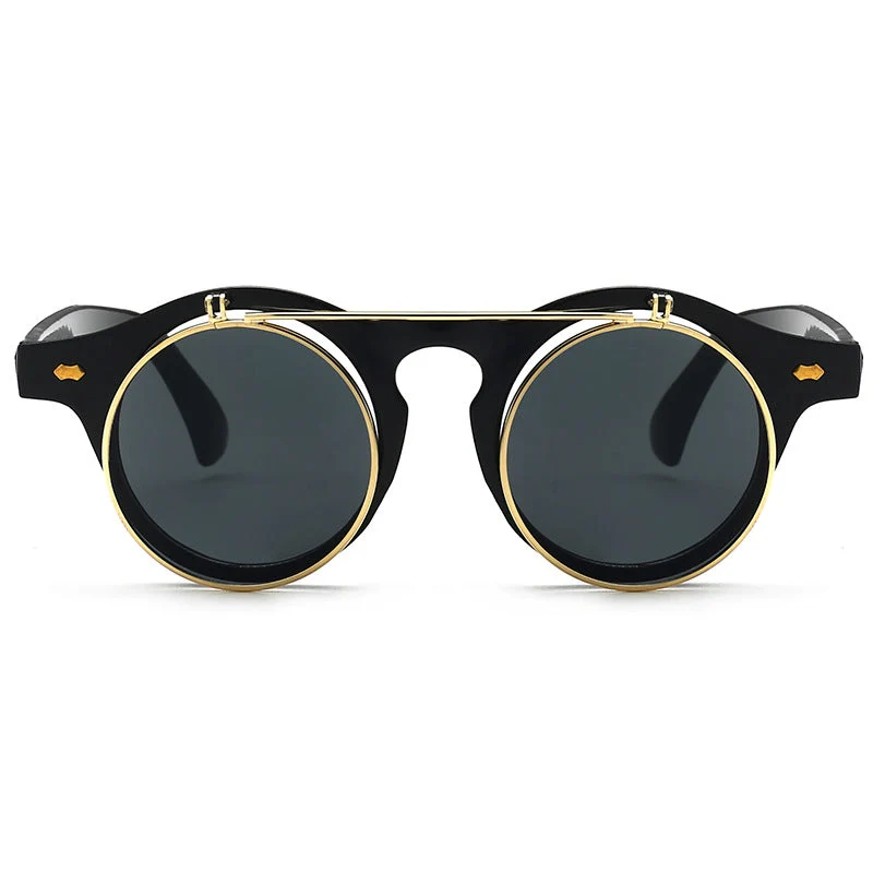 Dame elegant solbrille med dobbelt ramme Luvikno