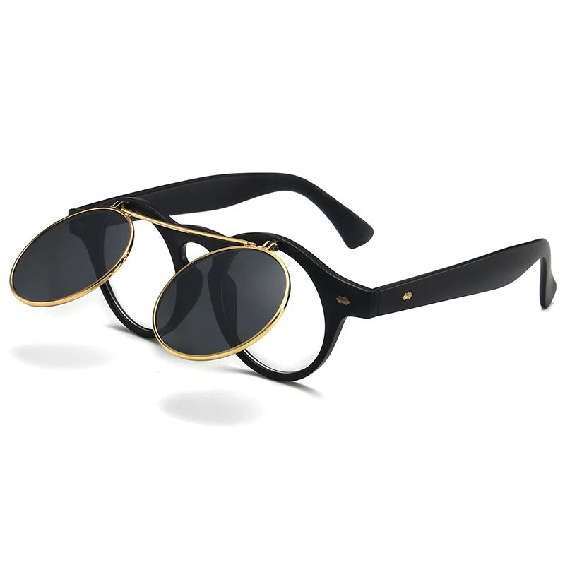 Dame elegant solbrille med dobbelt ramme Luvikno