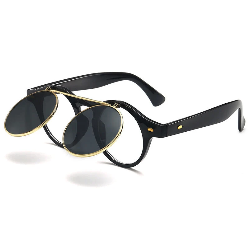 Dame elegant solbrille med dobbelt ramme Luvikno