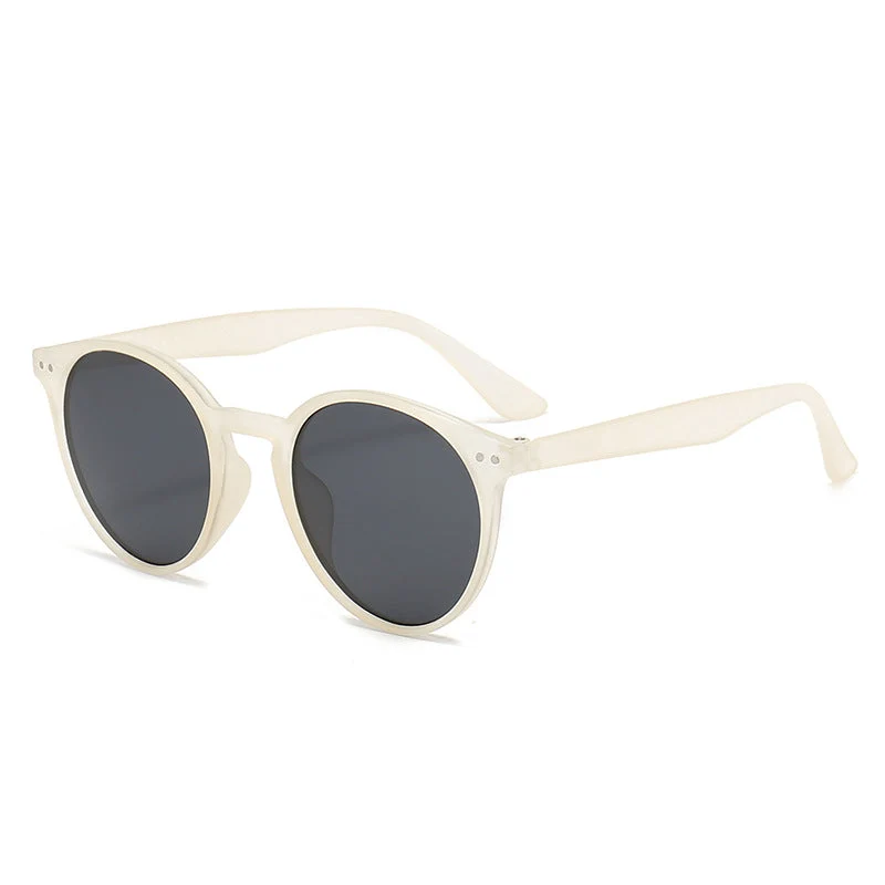 Dame Cat-Eye solbriller med transparent ramme Luvikno