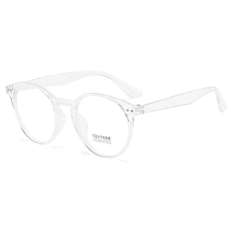 Dame Cat-Eye solbriller med transparent ramme Luvikno