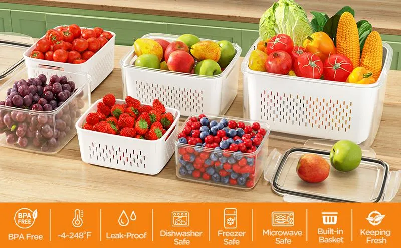 PureFresh Matbeholder — Ferskhet som gir liv til maten din og lar deg nyte hver bit! | Luvikno