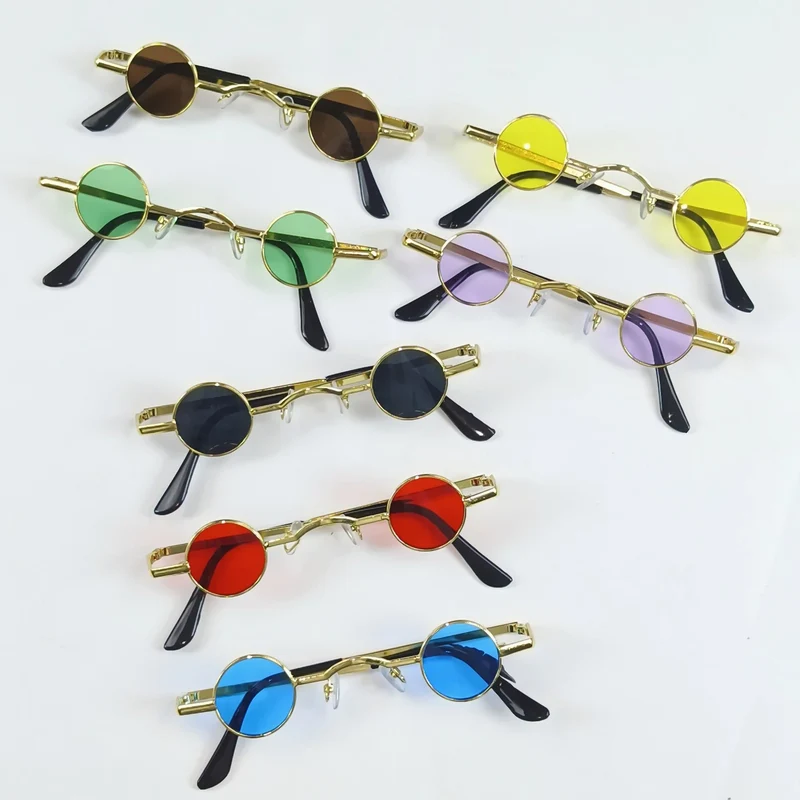 Dame Runde solbrille i vintage-stil Luvikno