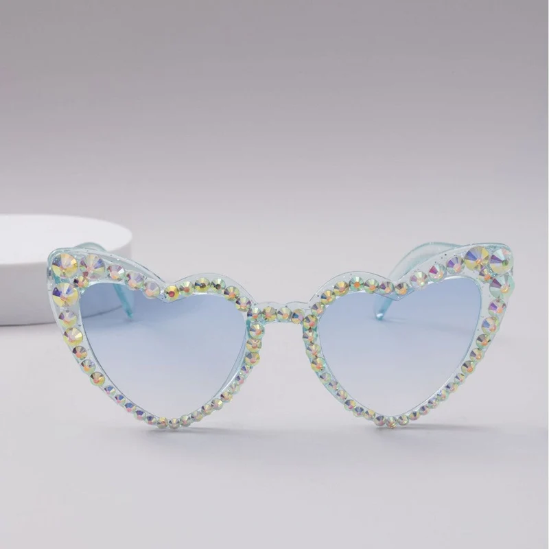 Dame Hjerteformet Glitter-solbrille Luvikno
