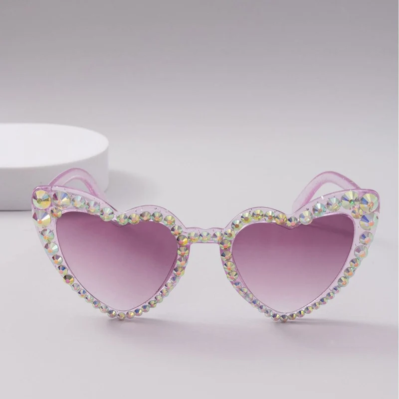 Dame Hjerteformet Glitter-solbrille Luvikno