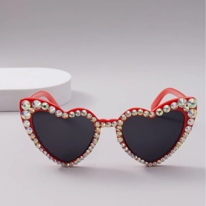 Dame Hjerteformet Glitter-solbrille Luvikno