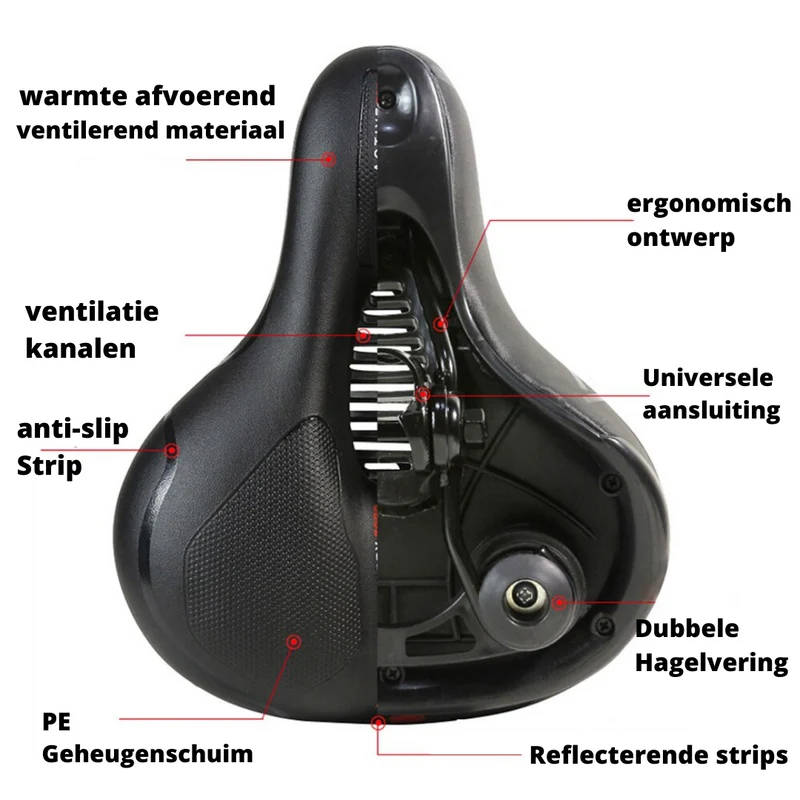 Ergonomisk Sykkelsete – Komfortabelt, Justerbart og Vannavstøtende | Luvikno