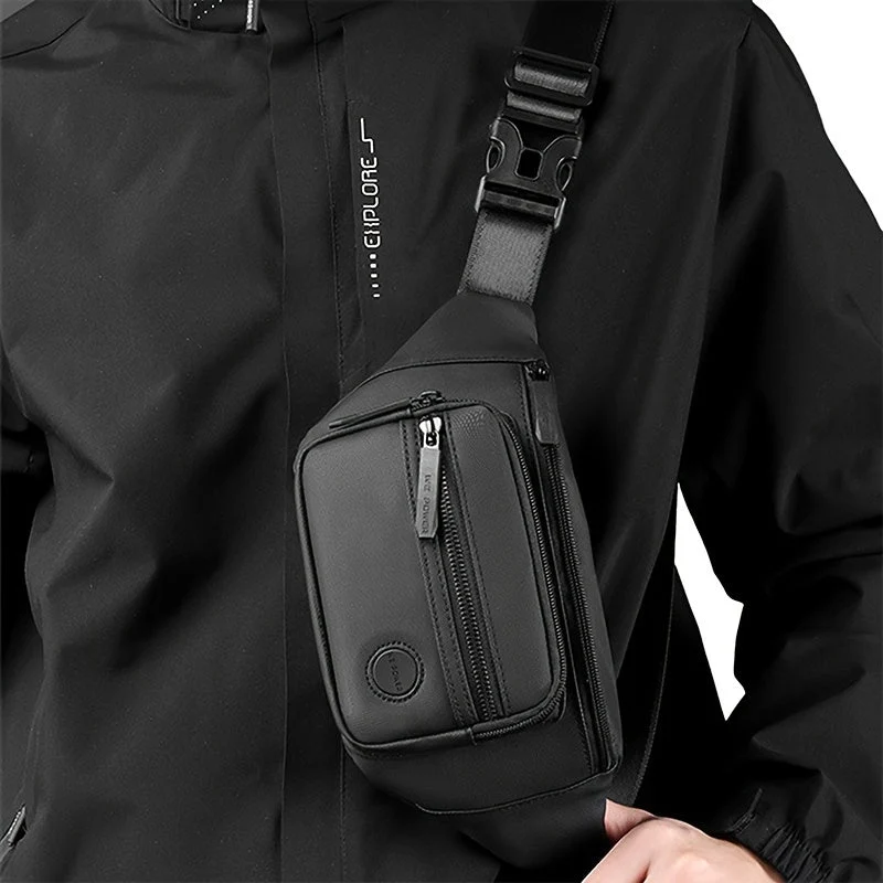 Men's Hip Bag MotionGear – Multifunksjonell Crossbody Bag med Justerbar Stropp | Luvikno