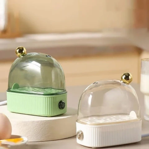 KookNest Mini Egg Cooker – Automatisk Elektrisk Eggkoker for 2 Egg | Luvikno