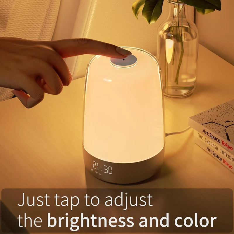 LightStart Vekke-Lampe – Soloppgang Simulering og Dimmbar Nattlampe | Luvikno