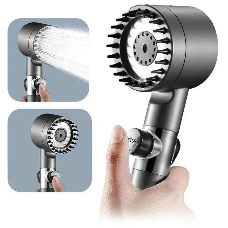 PowerStraal Dusjhode med Filter og 3 Justerbare Sprayalternativer | Luvikno