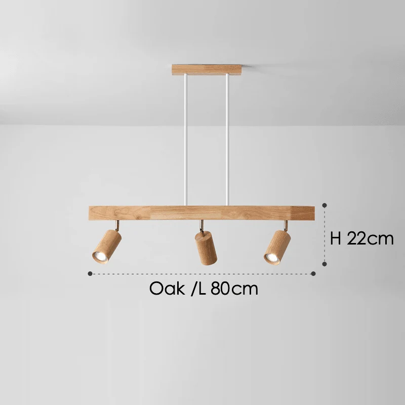 Treprodukt lampe justerbar med varmt lys og minimalistisk design | Luvikno