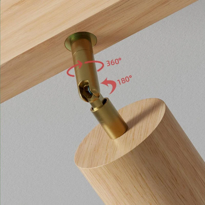 Treprodukt lampe justerbar med varmt lys og minimalistisk design | Luvikno