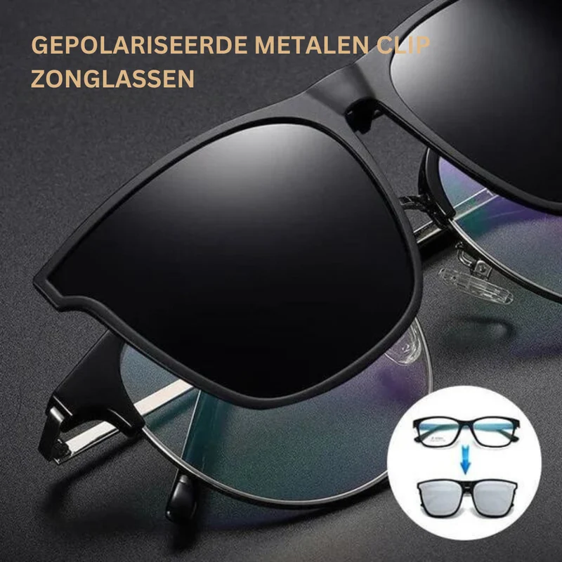 Clip-On Solbriller med Polariserte Linser og UV400 Beskyttelse | Luvikno