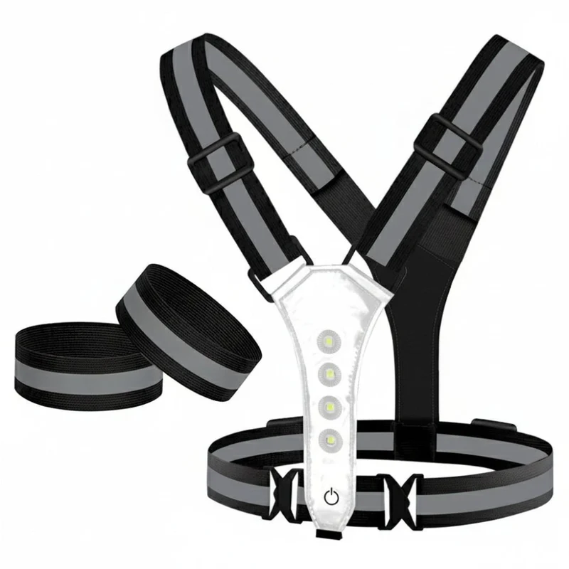 LED Sikkerhetsvest Pro – Refleksiv 360 Synlig Vest | Luvikno