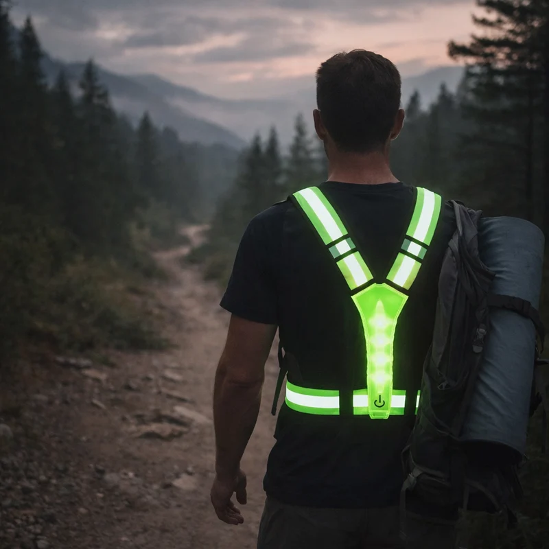 LED Sikkerhetsvest Pro – Refleksiv 360 Synlig Vest | Luvikno