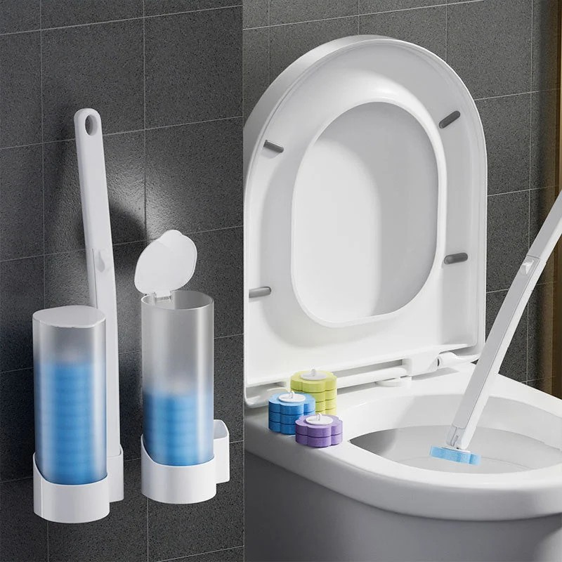 HygiBrush engangs toalettbørste med utskiftbare svamp hoder | Luvikno