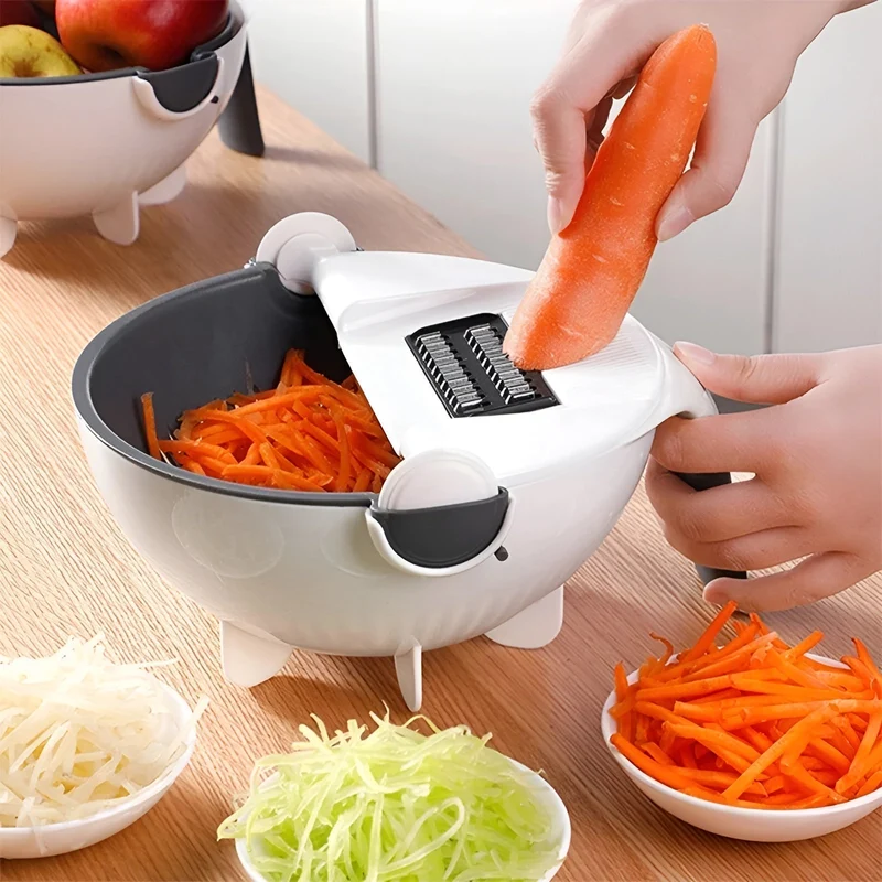 SlicePro Multifunctional Grønnsakskjærer med Utbyttbare Kniver | Luvikno