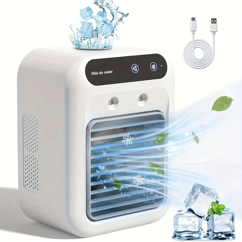 BriesKoel Mini Air Cooler med Vifte og Luftfukter | Luvikno