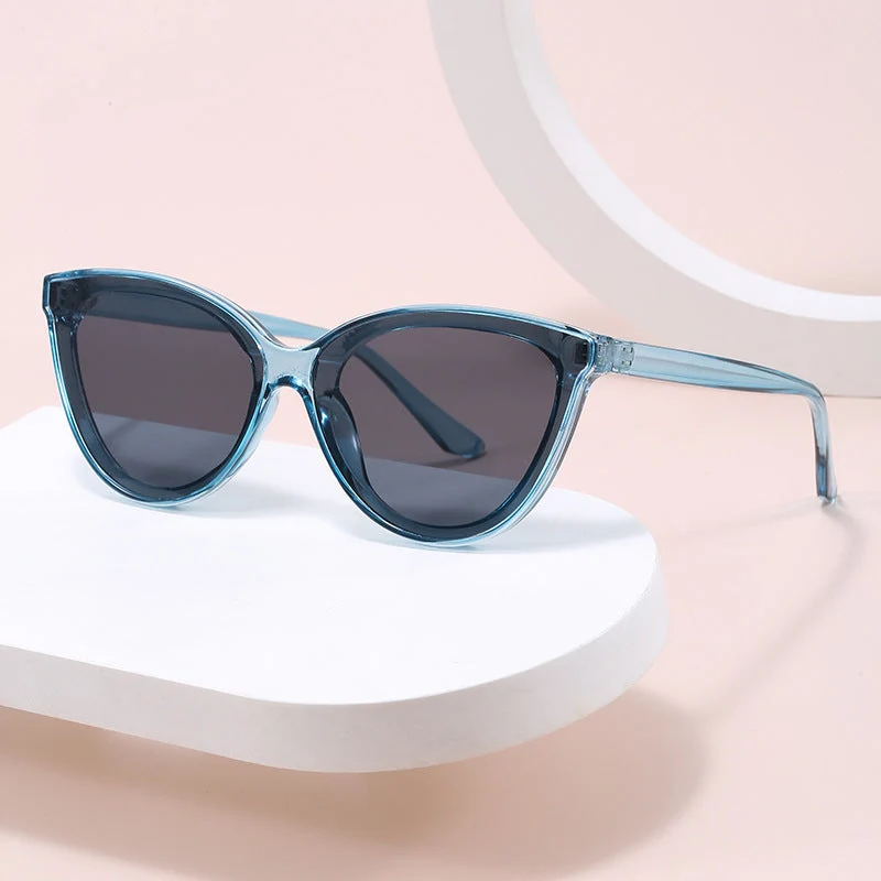 Dame stilige Cat-Eye solbriller med UV-beskyttelse og lett ramme Luvikno