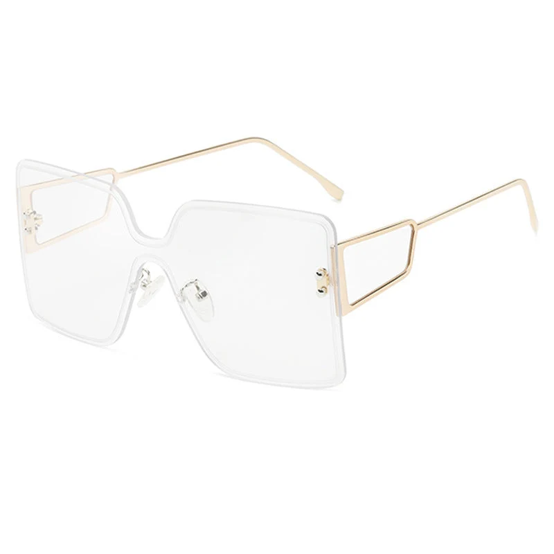 Dame oversized Geometrisk Solbrille Luvikno