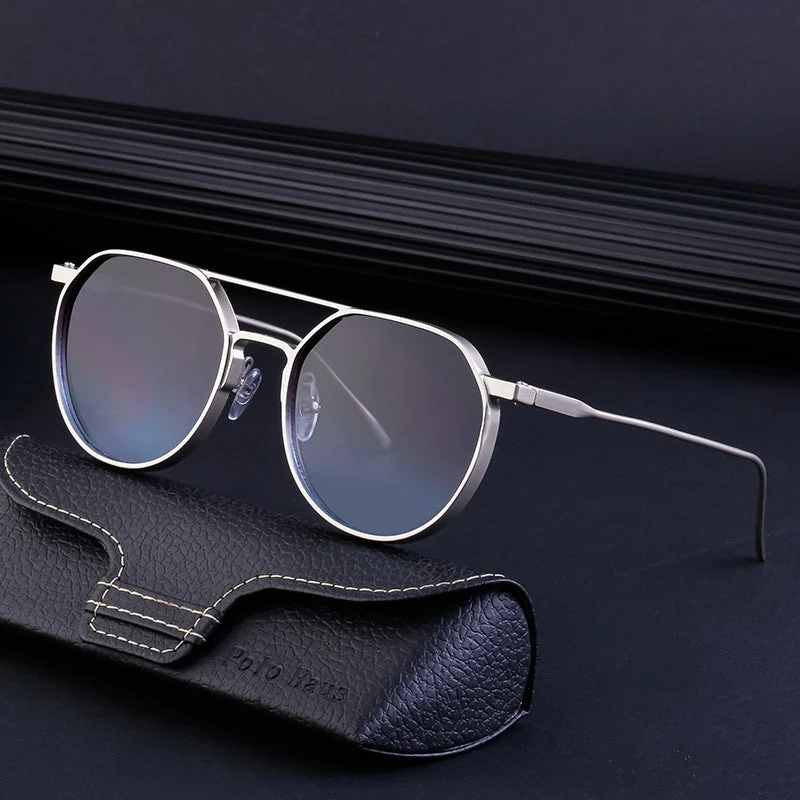Dame moterik solbrille i stilfullt rundt design Luvikno