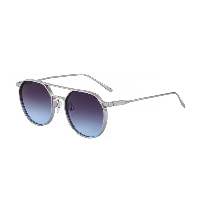Dame moterik solbrille i stilfullt rundt design Luvikno