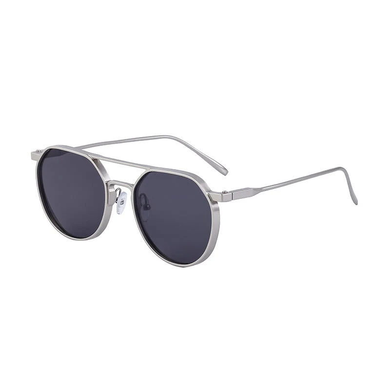 Dame moterik solbrille i stilfullt rundt design Luvikno