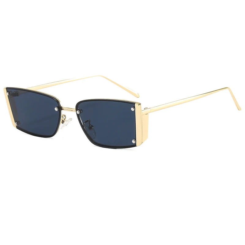Dame Fashionable solbriller med ekstravagant geometrisk ramme Luvikno